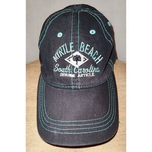 Myrtle Beach South Carolina Genuine Article Cap Hat by Prairie Mountain. Navy/ t